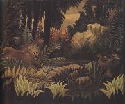 Henri Rousseau The Lion Hunter oil on canvas